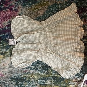 white and green brandy Melville top